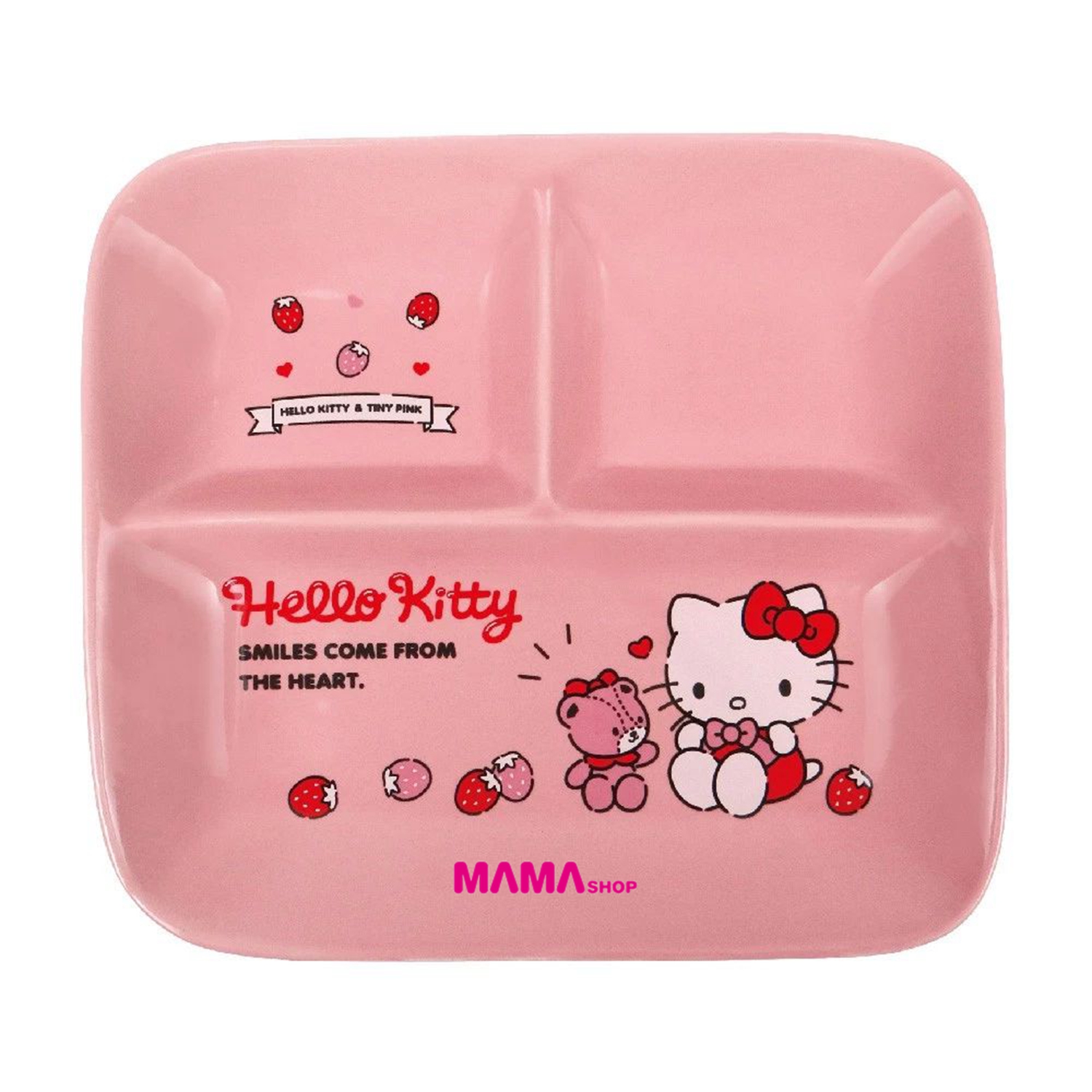 台灣直送 Hello Kitty方形陶瓷分隔碟