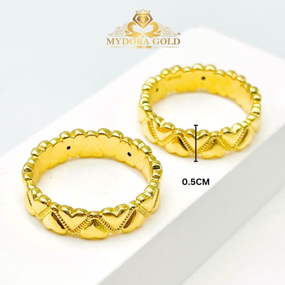 MYDORA Cincin LOVE Chain (5G) l EMAS 916/22K