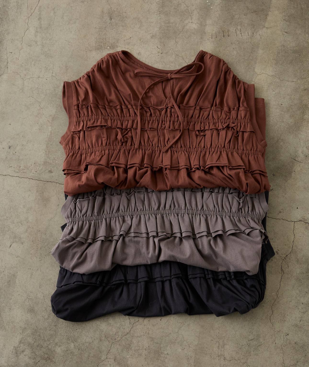 日本褶皺長款衫