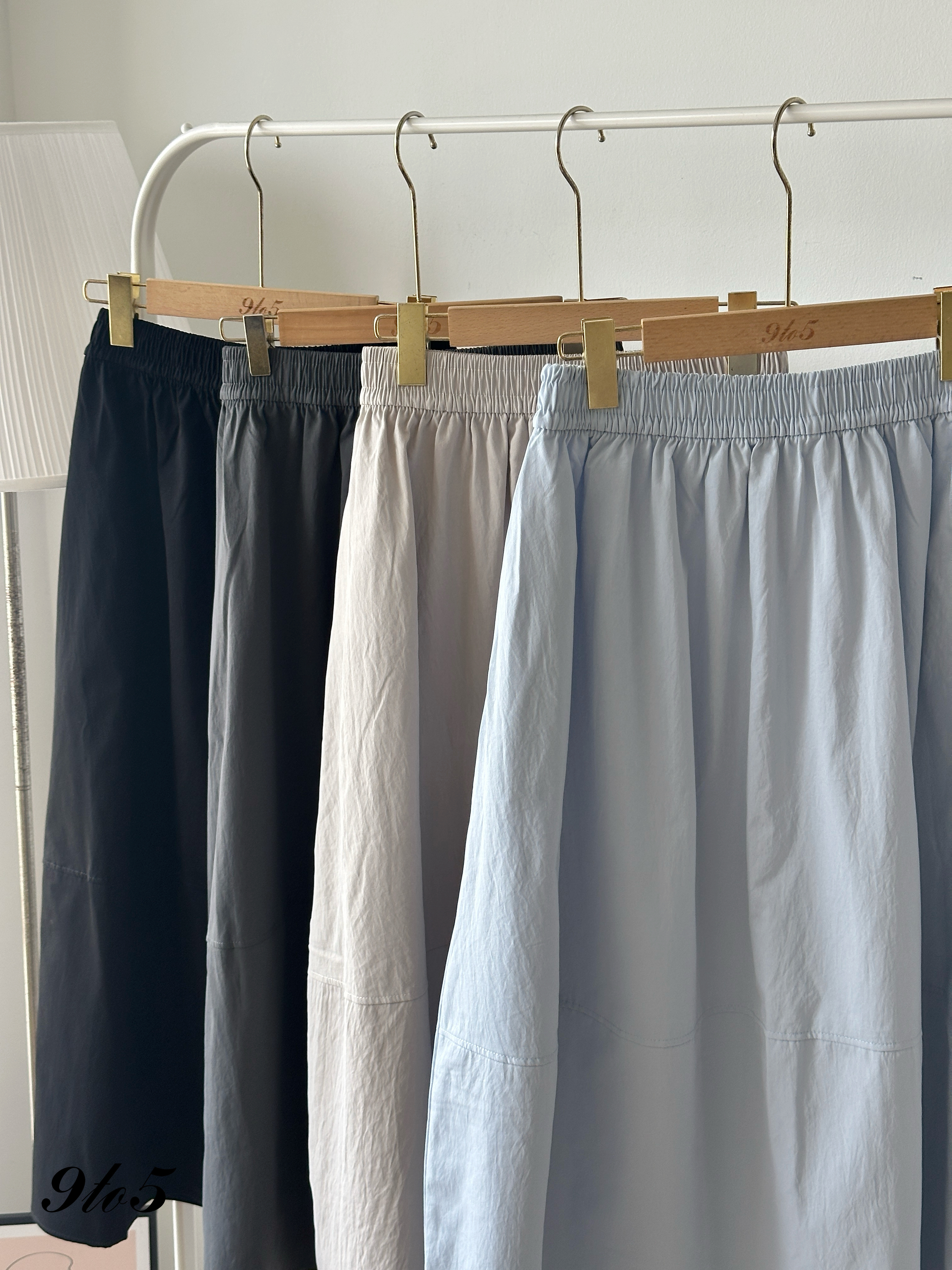 S1909 A Line Plain Skirt - 4 Colors 