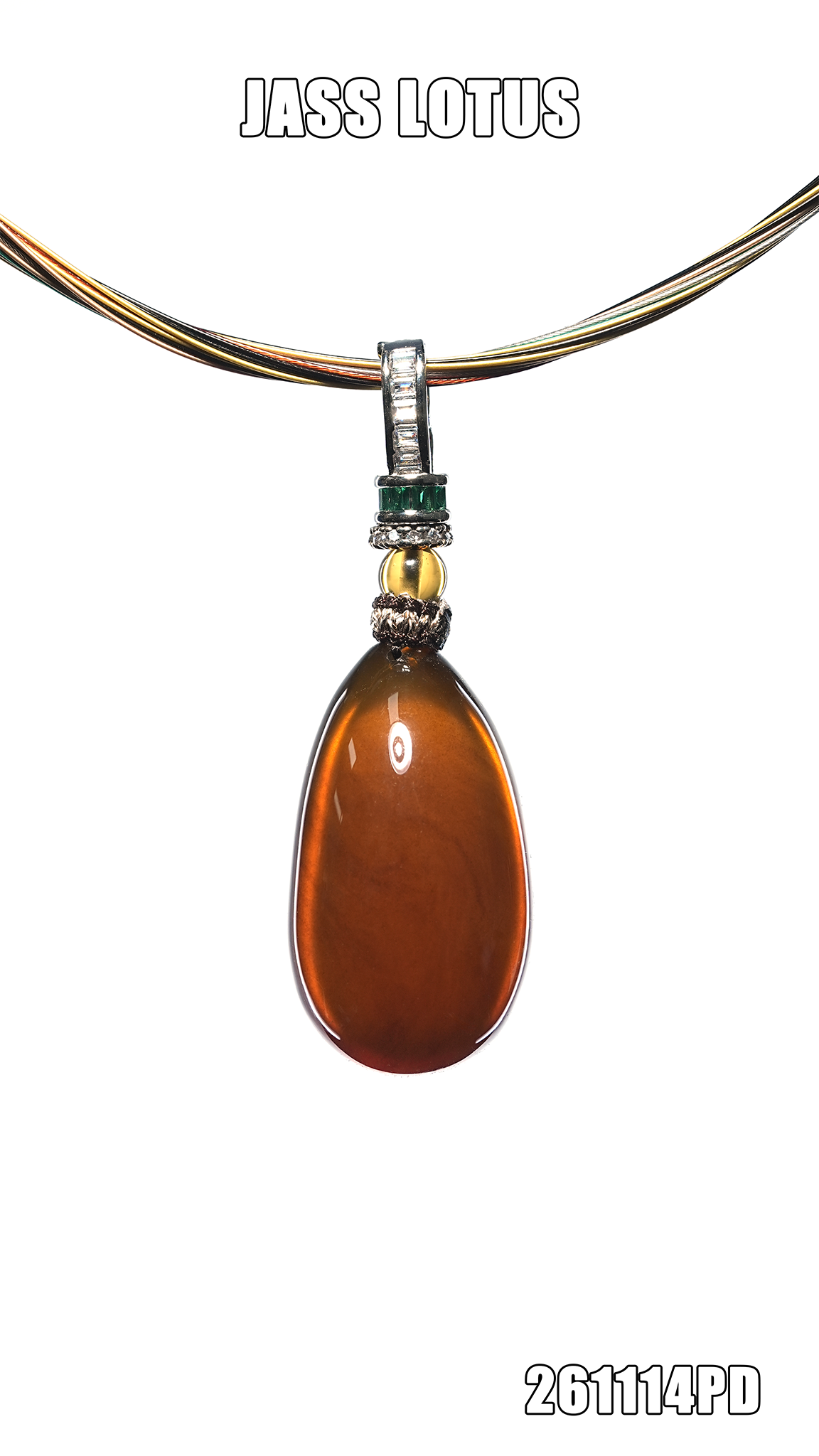 緬甸天然琥珀棕紅蜜珀水滴吊墜