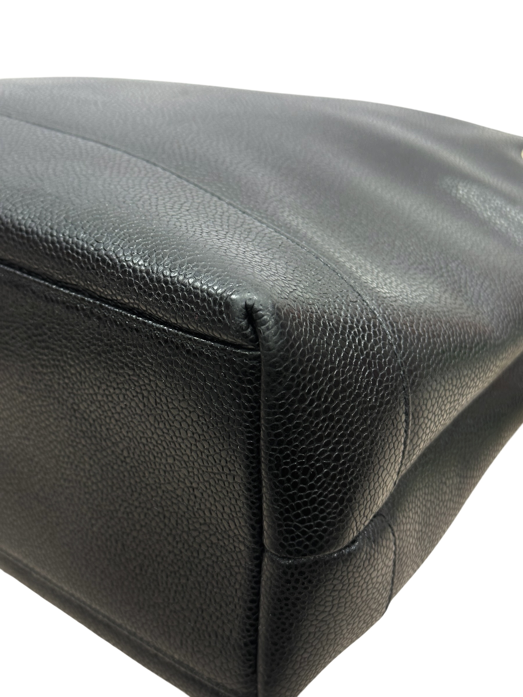 Pre-owned Chanel Black Caviar Leather Vintage Timeless Shoulder Tote / Product Code: 081601