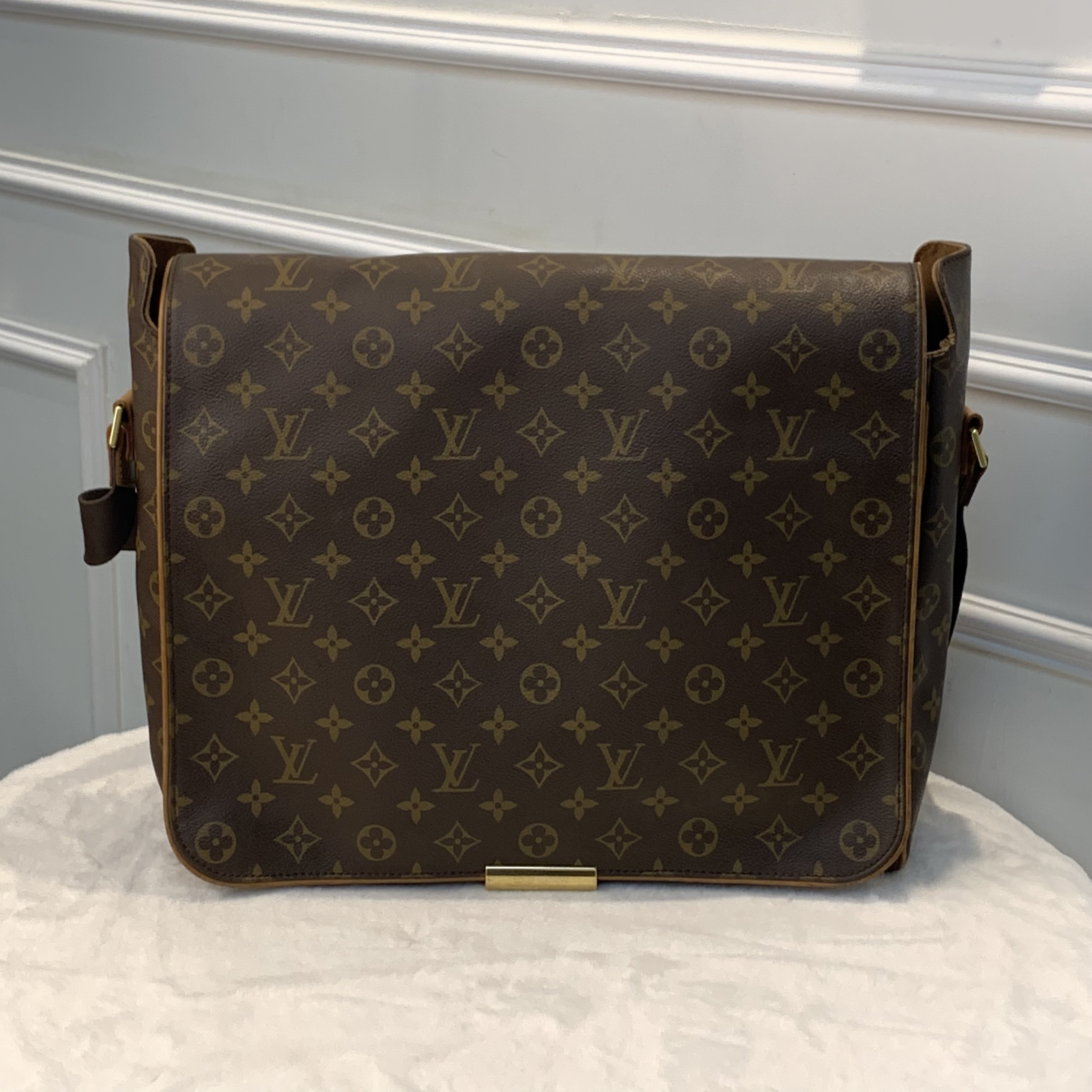 LV老花經典郵差包超大容量📣