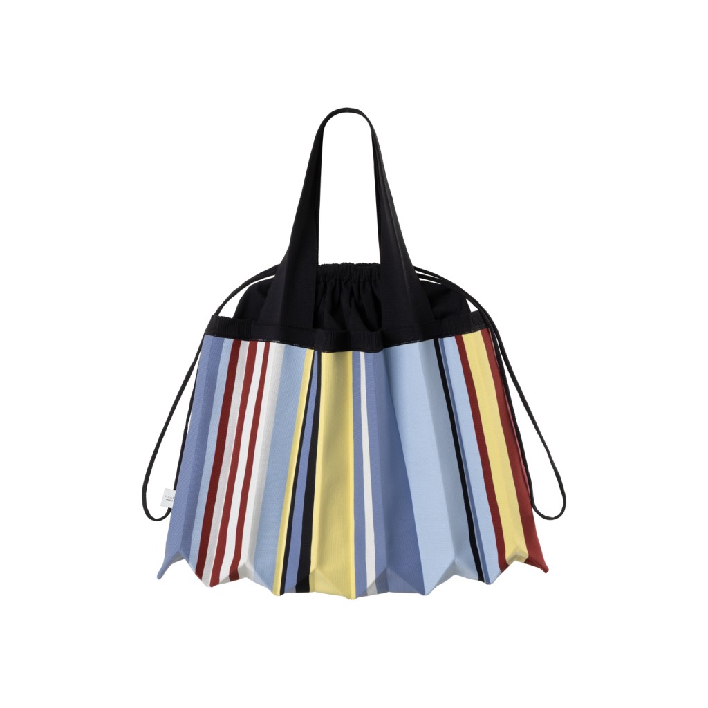 PLEATSMAMA Big Shoulder Bag Stripe (2色)