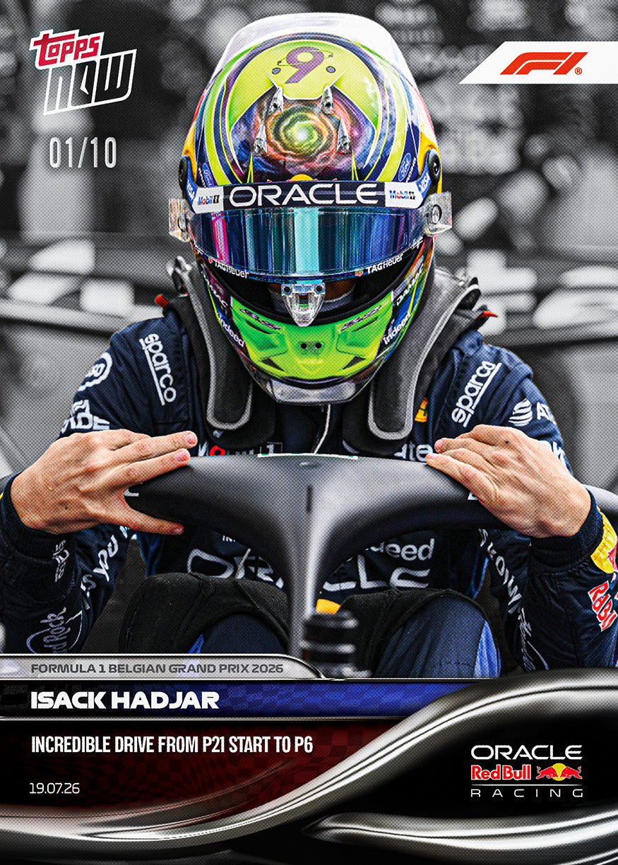 Isack Hadjar - 2026 F1 Topps Now #50 Belgian GP 紀念卡【團購】