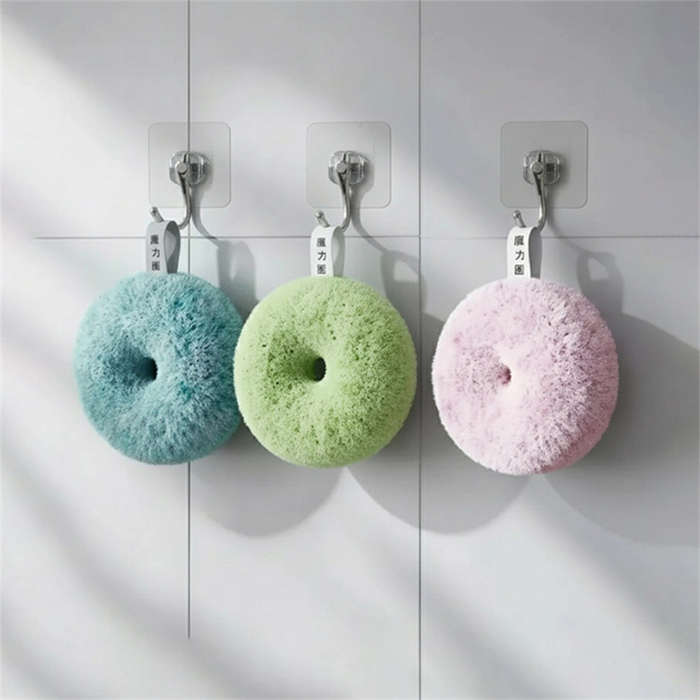 抗菌浴室清潔球 水池臺面清潔刷 魔力擦 清潔 藍色 [平行進口] HK2686