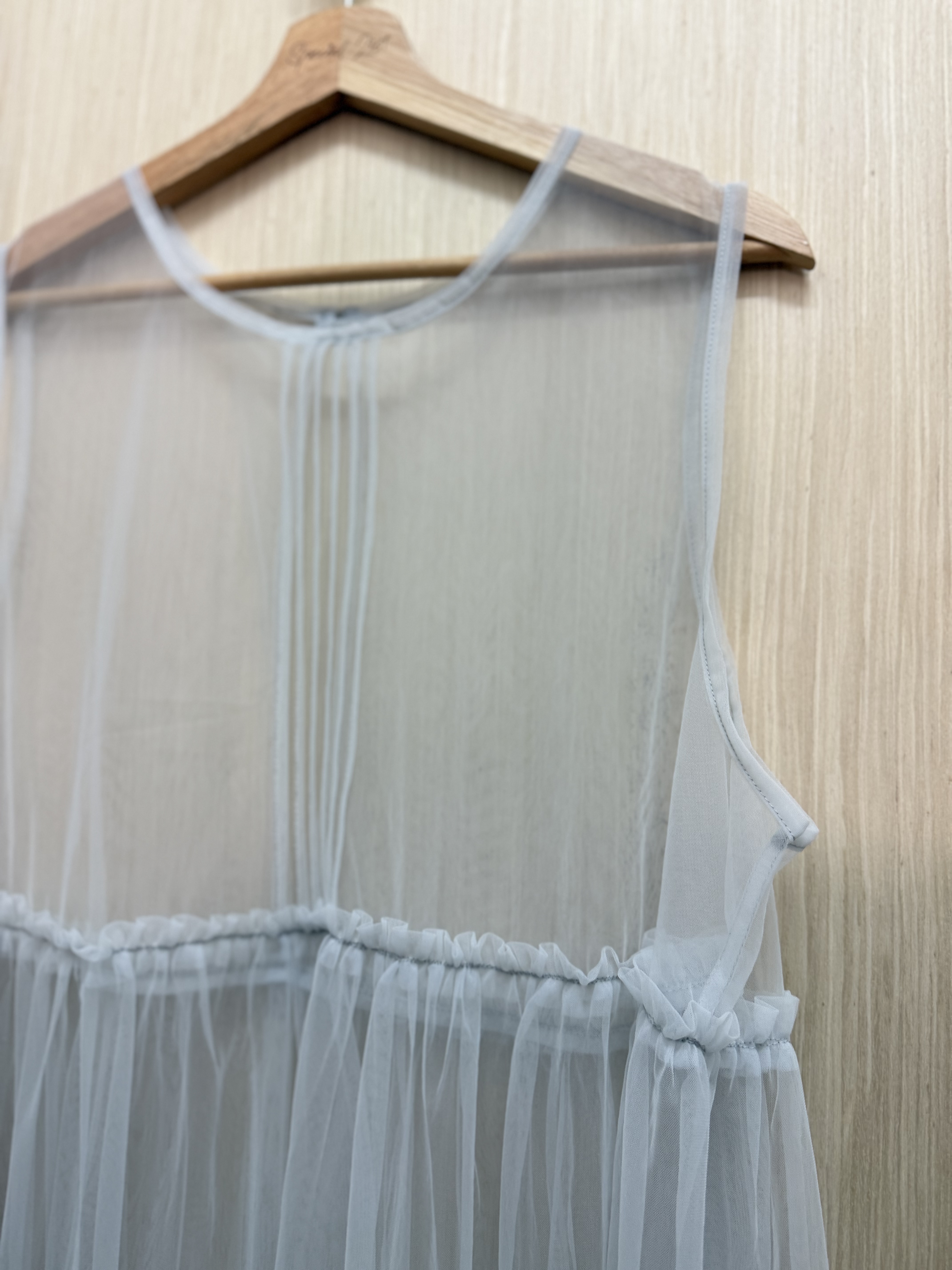 風琴透紗𝐨𝐮𝐭𝐞𝐫（灰藍色）