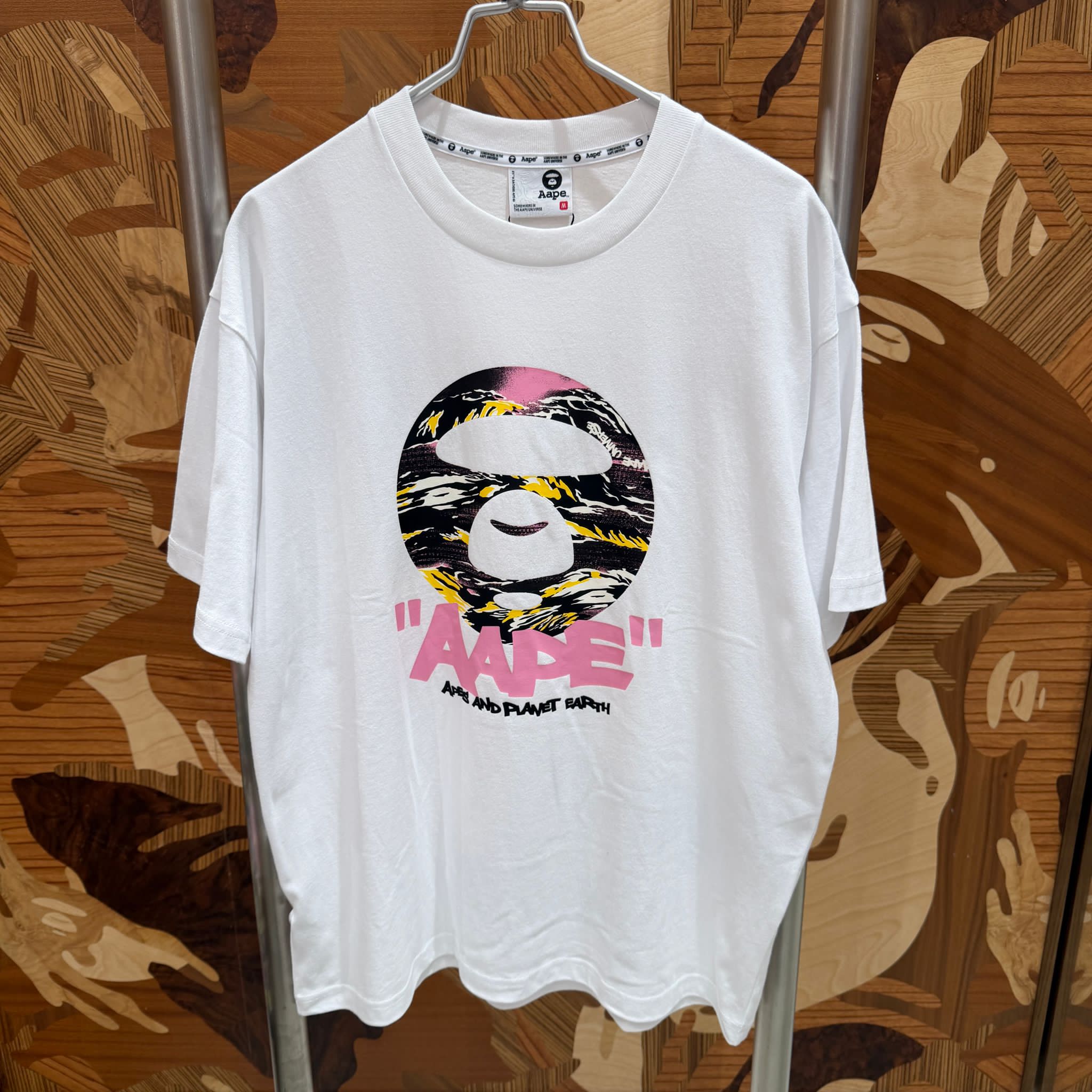 AAPE Relaxed fit AAPEUNVS moonface graphic tee (1888) 寬鬆版