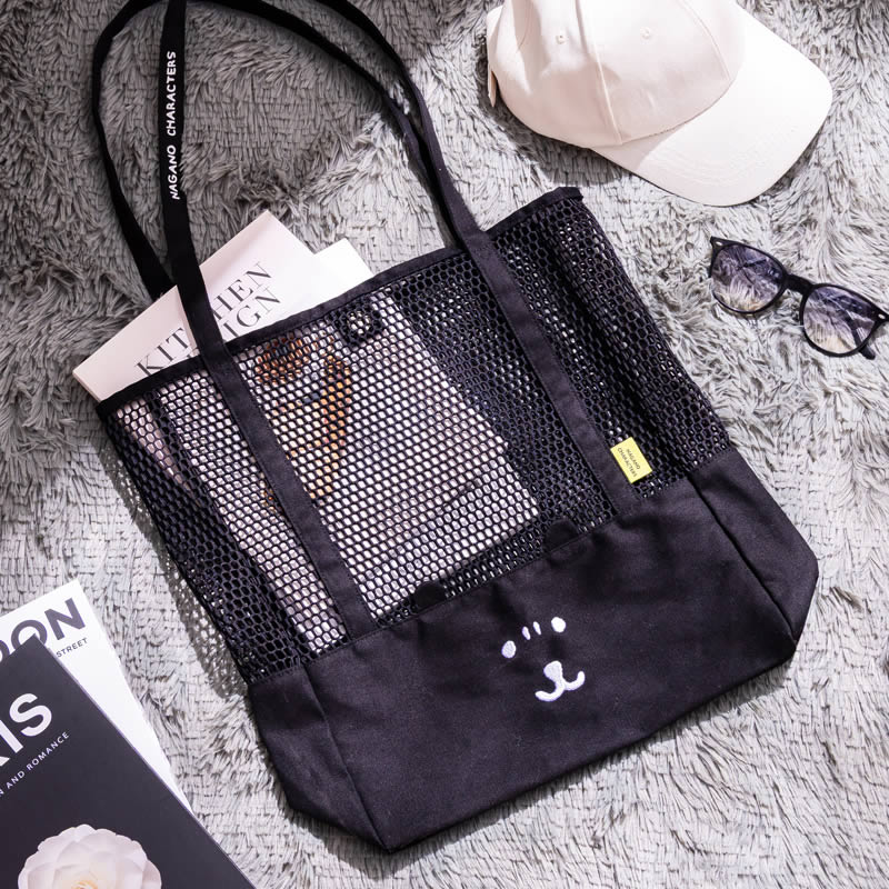 日本預訂📍Joke Bear網面款黑色Tote Bag 7/8日本開售