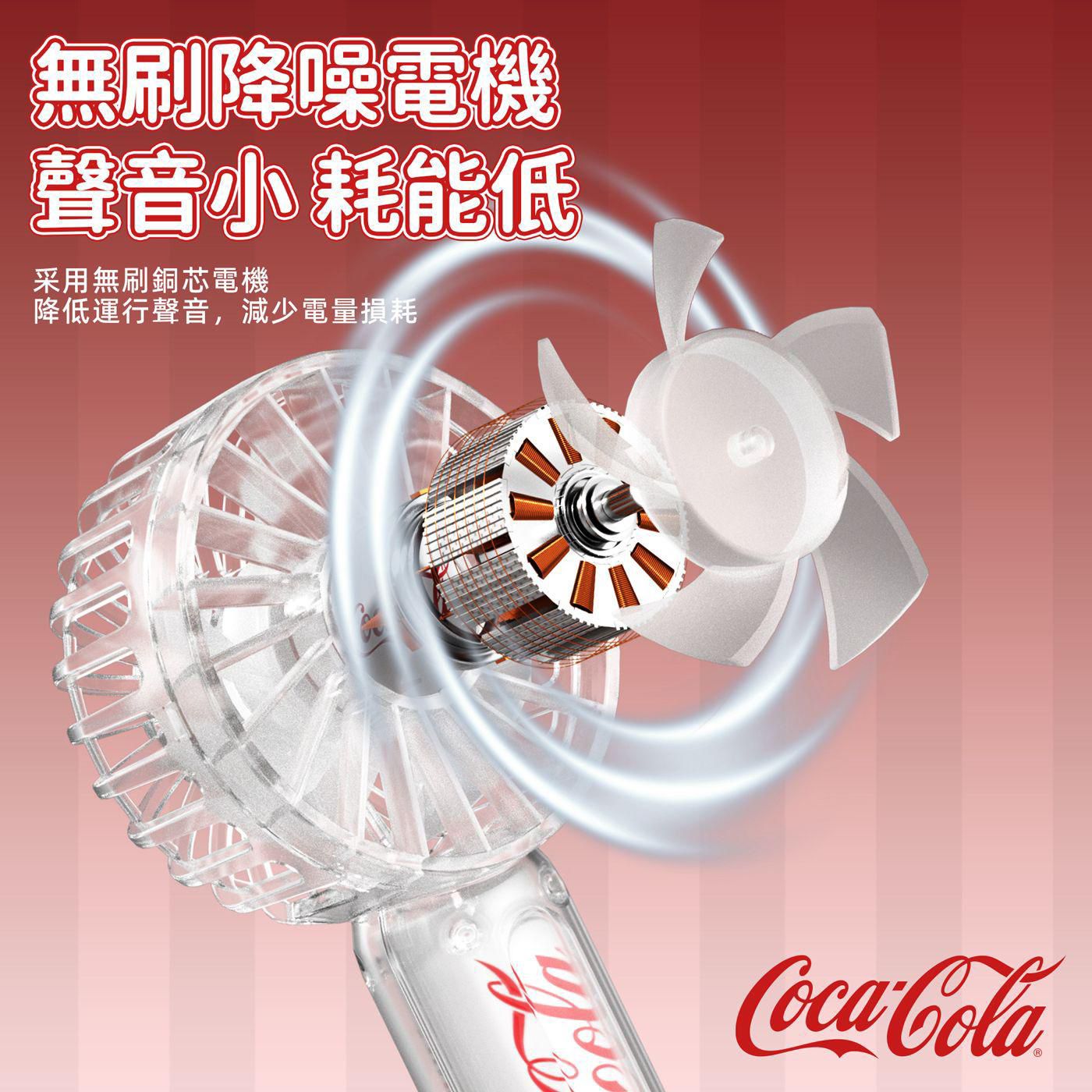 $110把。Coca-Cola 透明版可樂手持風扇🥤🏆正版授權 