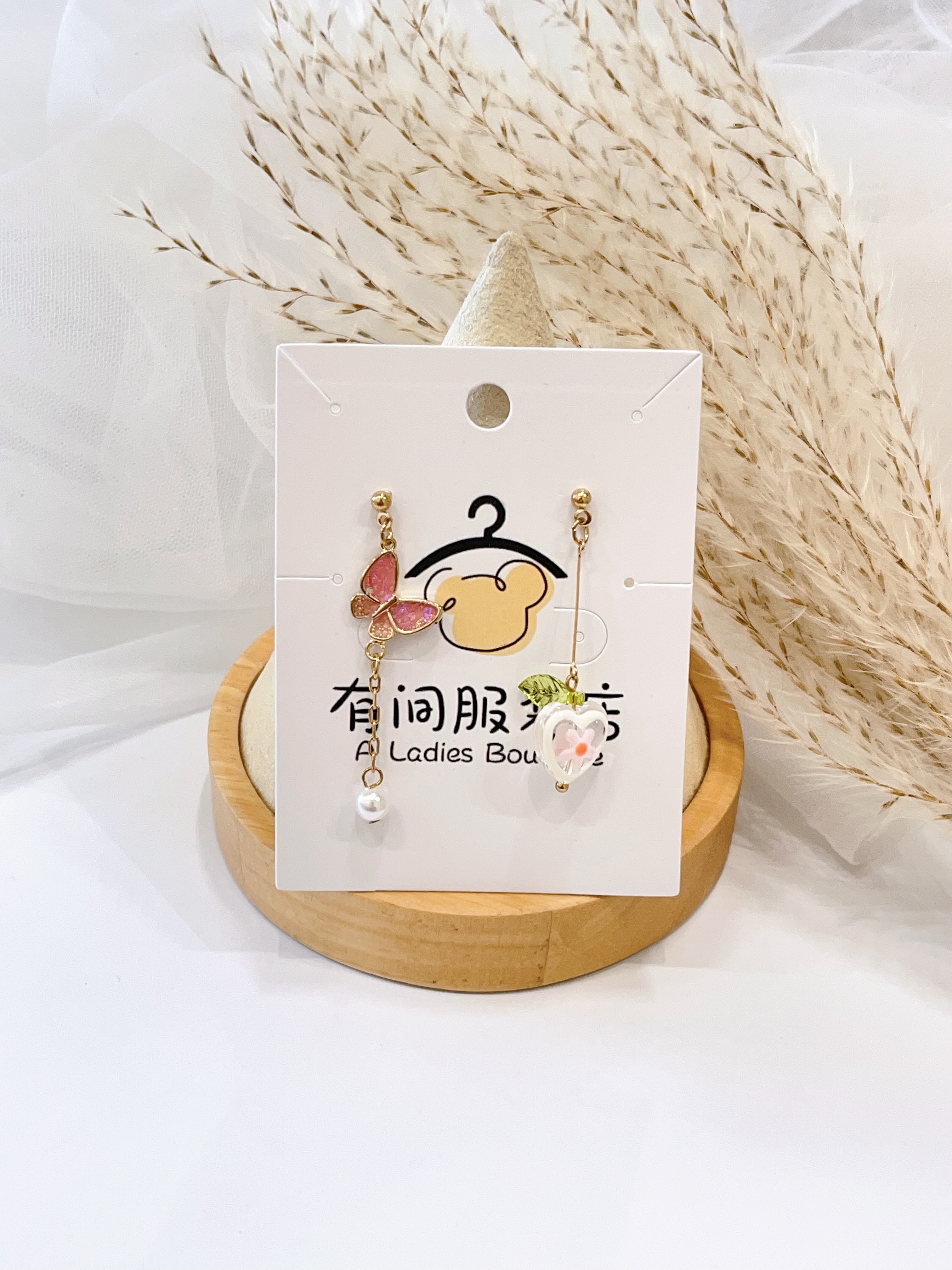 多吉米蝴蝶灵夏天耳环