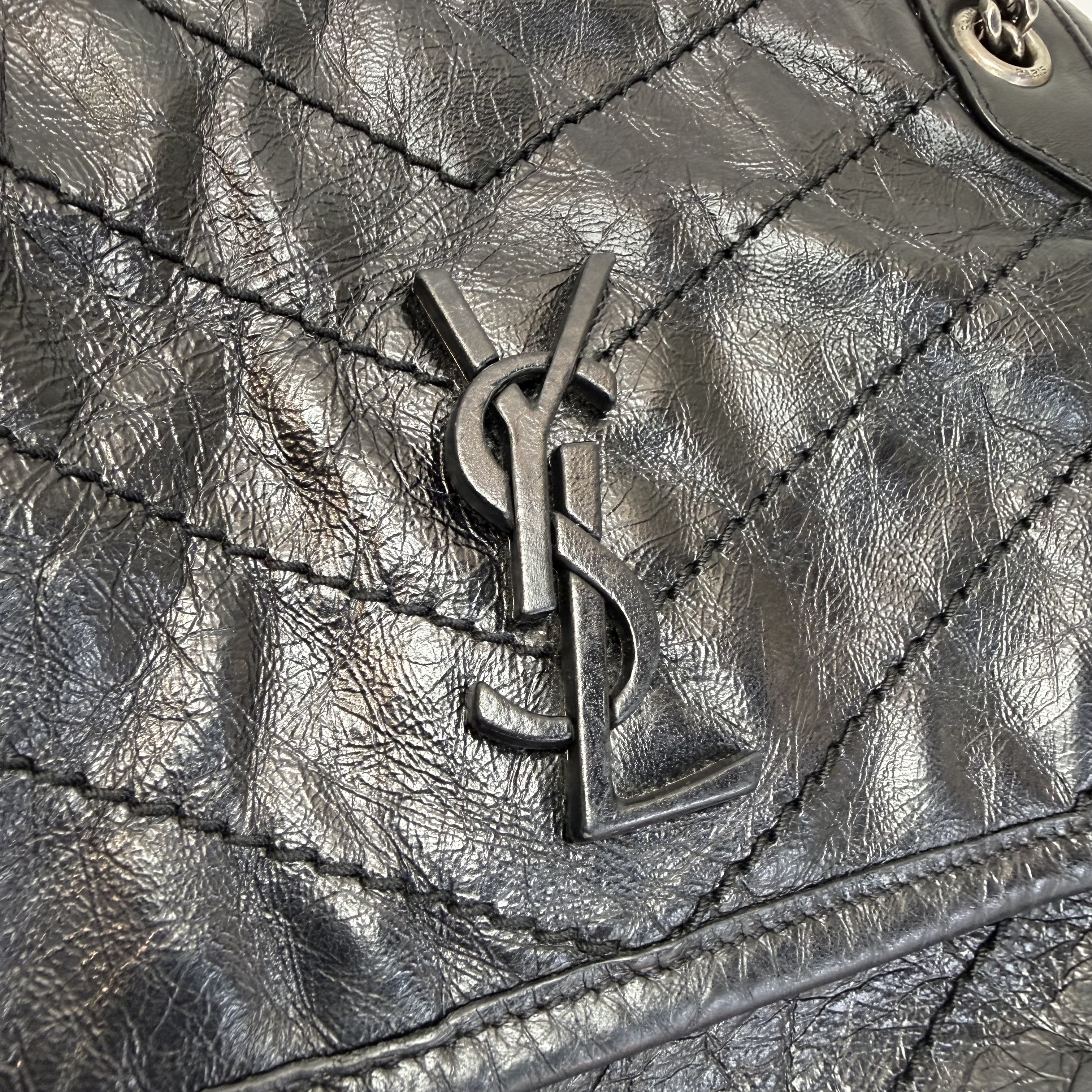YSL Niki 黑色牛皮