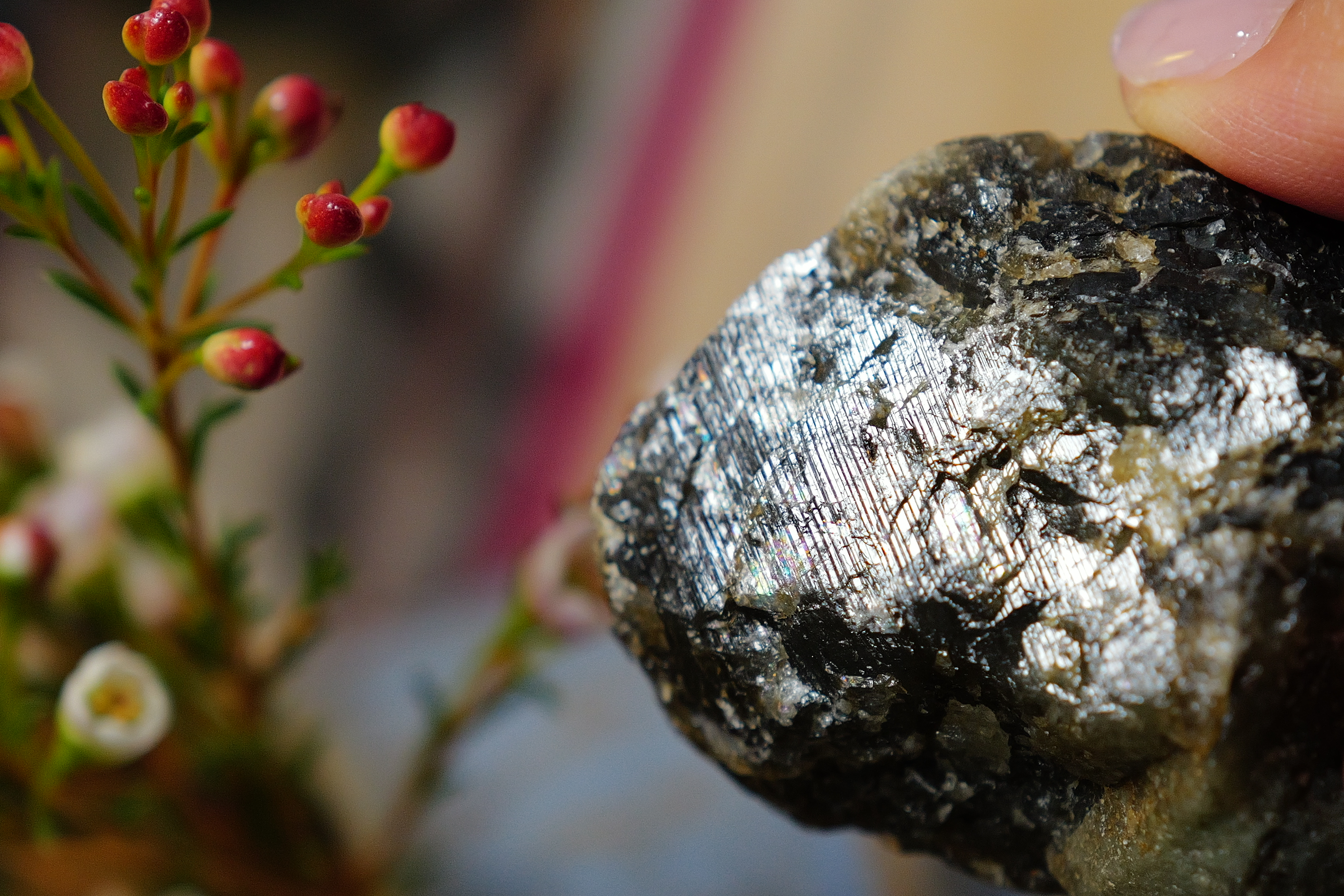 ༒6.8cm拉長石原礦擺件༒ LA.a911HOG1AT-RA29-J28