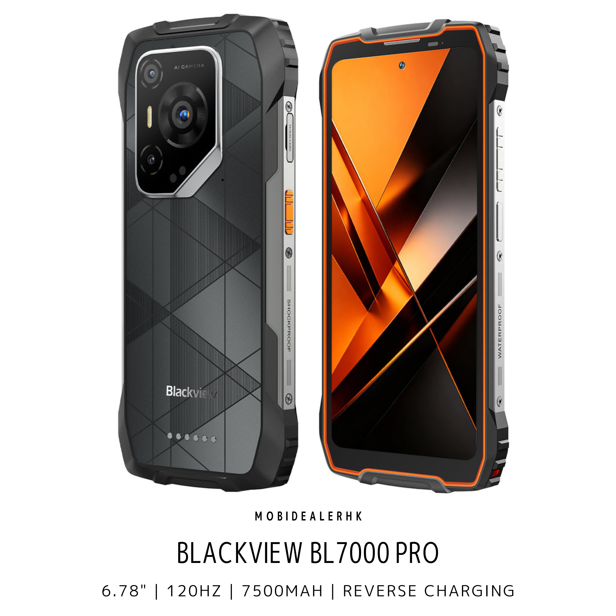 Blackview BL7000 Pro | 5G | 三防手機 | 6.78" | 120Hz | 7500mAh | 反向充電 | 夜視鏡