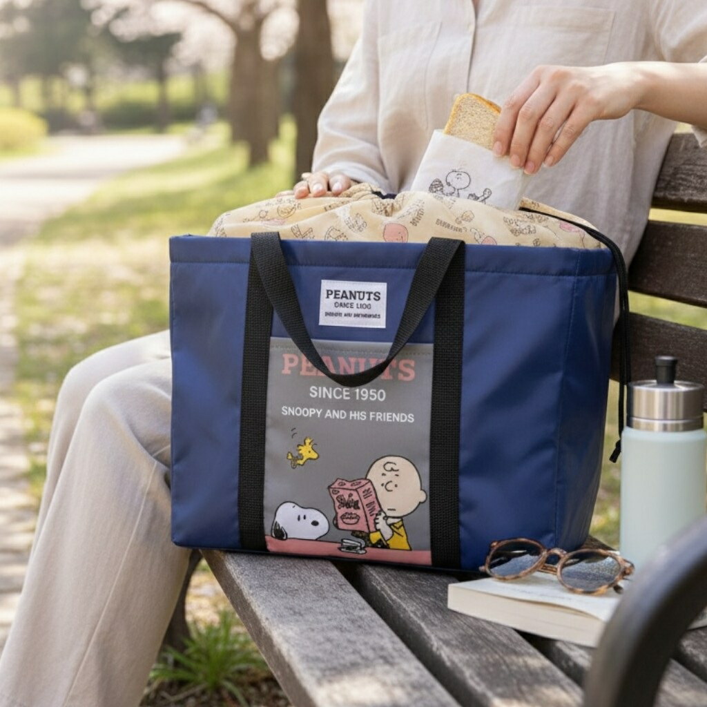 🆕【⭐訂購⭐】🇯🇵日本直送 🌀#Snoopy 保冷保溫購物籃（附底板）［3款選］🌀[ELCD-0178][260430]