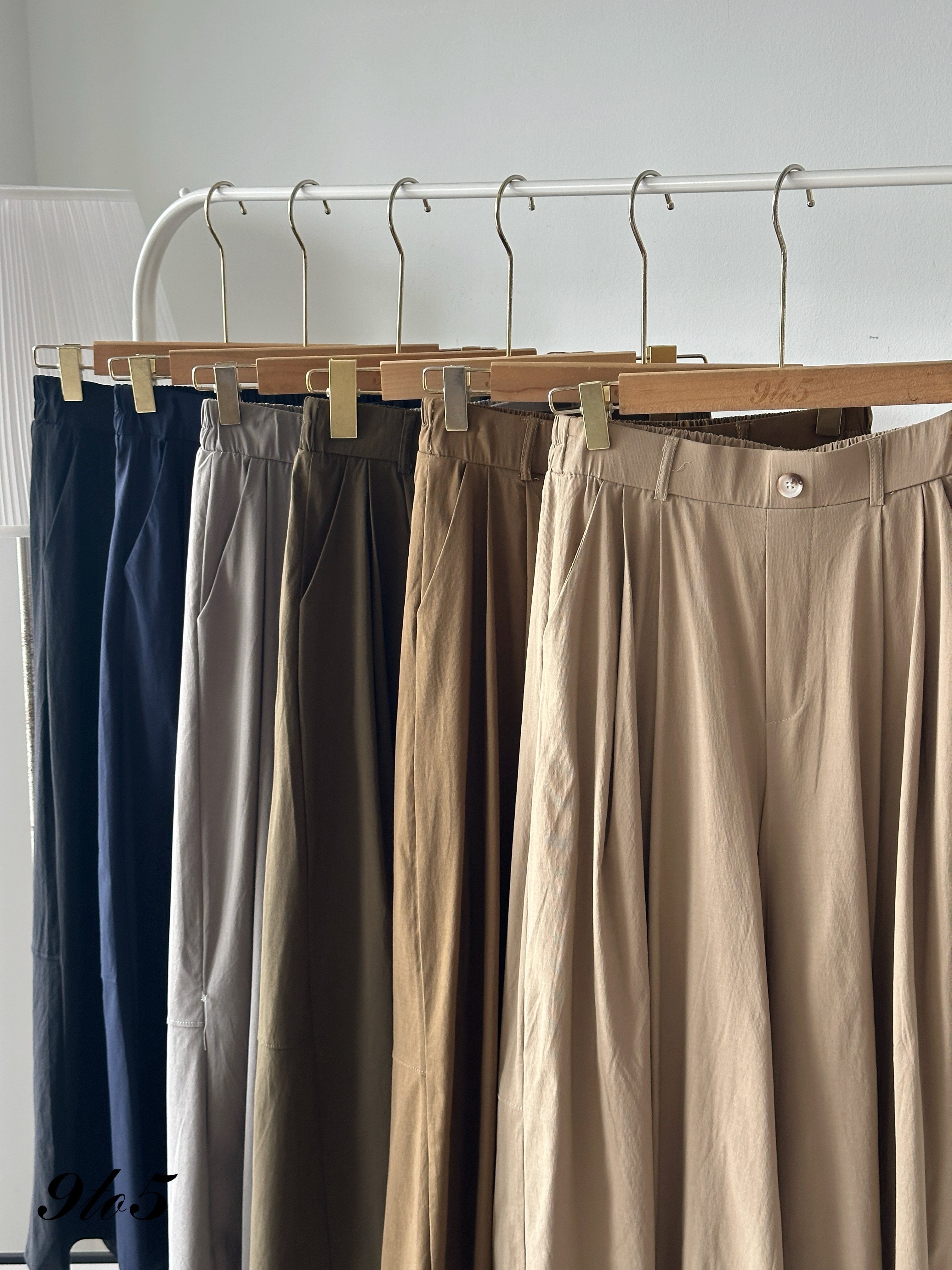 S1902 Wide Leg Long Pants - 6 Colors 