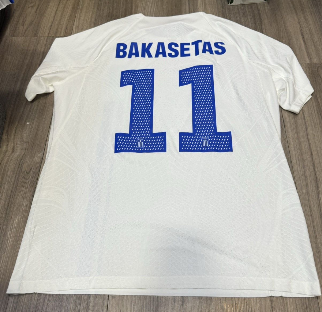 Greece 24/25 player issue home shirt #11 Bakasetas (Bnwt)