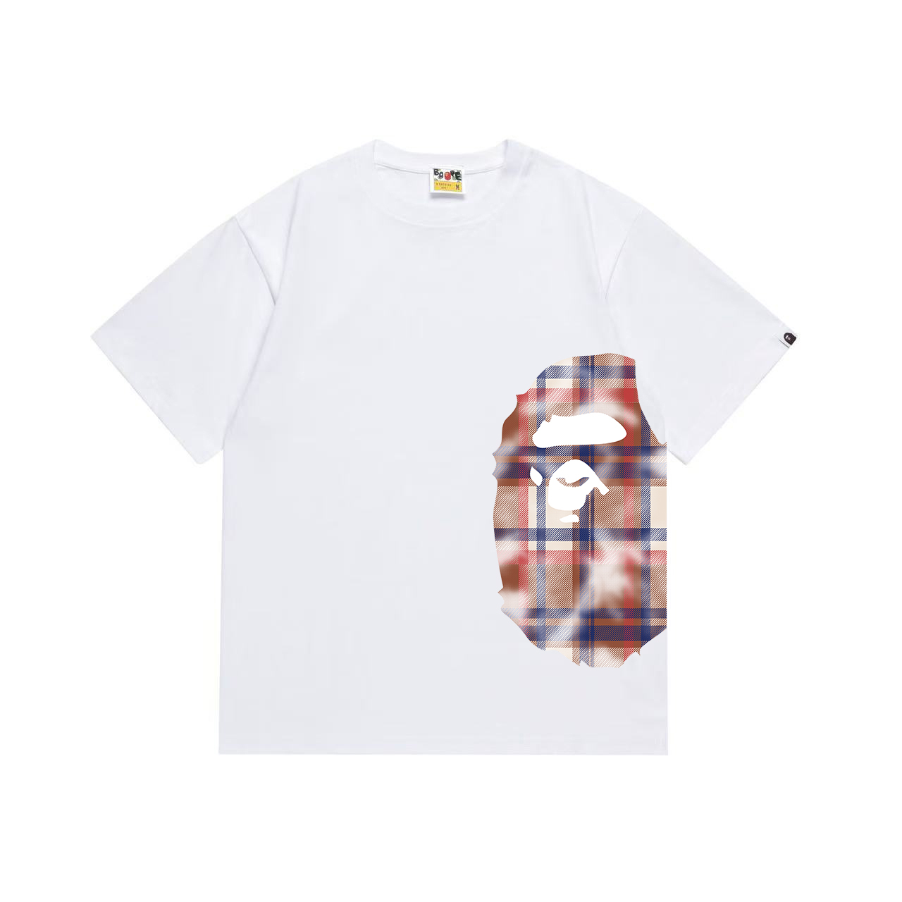 Bape Check Big Ape Head Tee