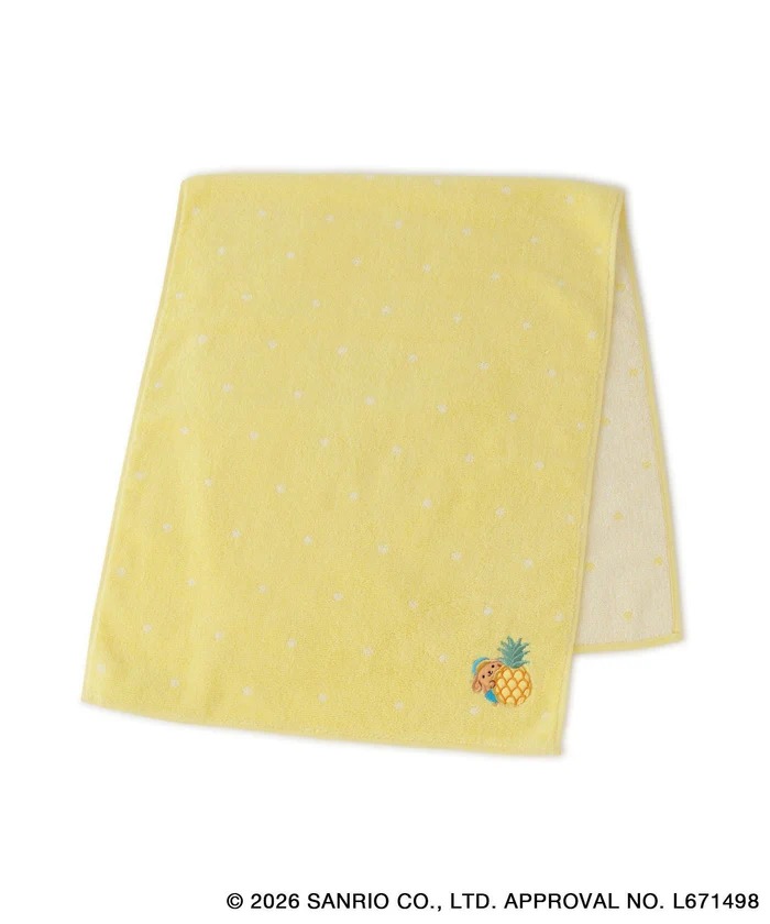 🎀【預訂】ROPE' PICNIC x Sanrio 曬黑刺繡面巾 - Pompompurin