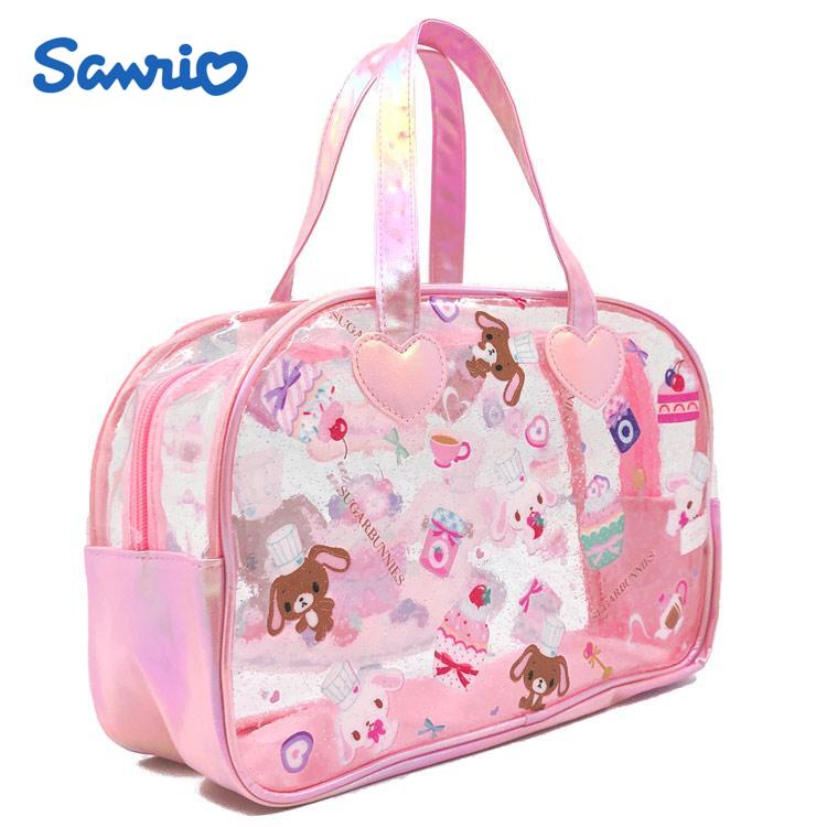 🆕【⭐訂購⭐】🇯🇵 日本直送 🌀#Sanrio #Sugarbunnies 透明波士頓包［2款選］🌀[ELFD-0172][260722]