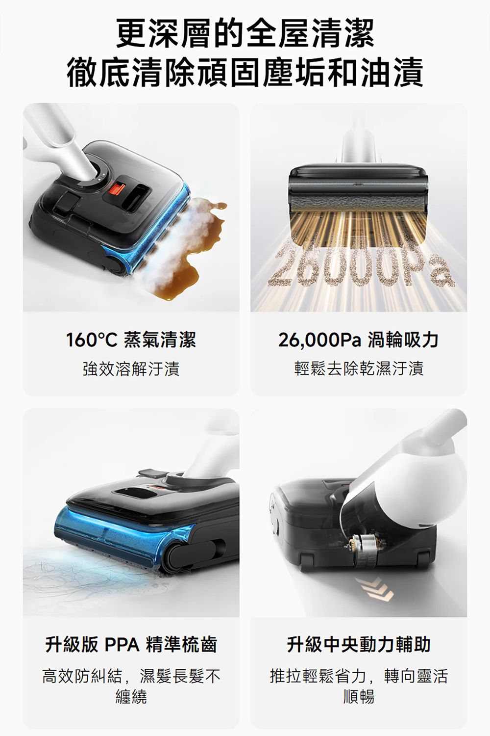Mijia Wireless Wet Dry Vacuum 5 Pro | 米家無線洗地機 5 Pro | 掃地機器人 | 160°C 蒸氣溶油 | 100°C 熱水自清潔 | 乾濕全能