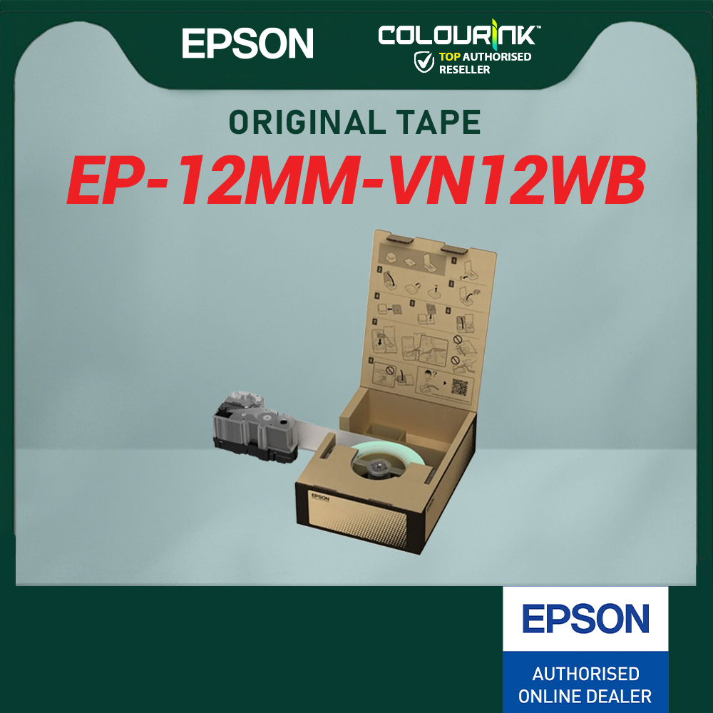 Epson Original Vinyl Laminated Sticker LK-Tape 4WBVN 5WBVN 5YBVN 5WBVN 6YBVN 7WBVN 7YBVN for Labelworks Printer