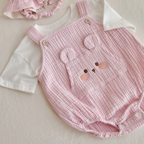 DTD奶萌人物系列🍼-棉紗背帶爬服