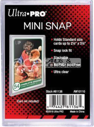 Ultra PRO Mini Snap Card Holder / Protector - For Yugioh/ Pokemon/ One Piece / Digimon