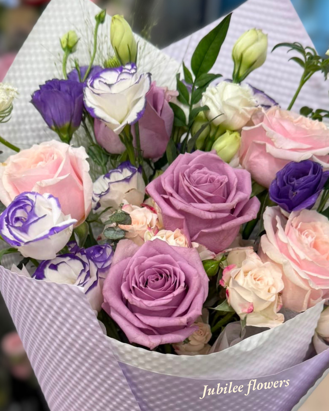 紫色玫瑰 · 粉色玫瑰 花束