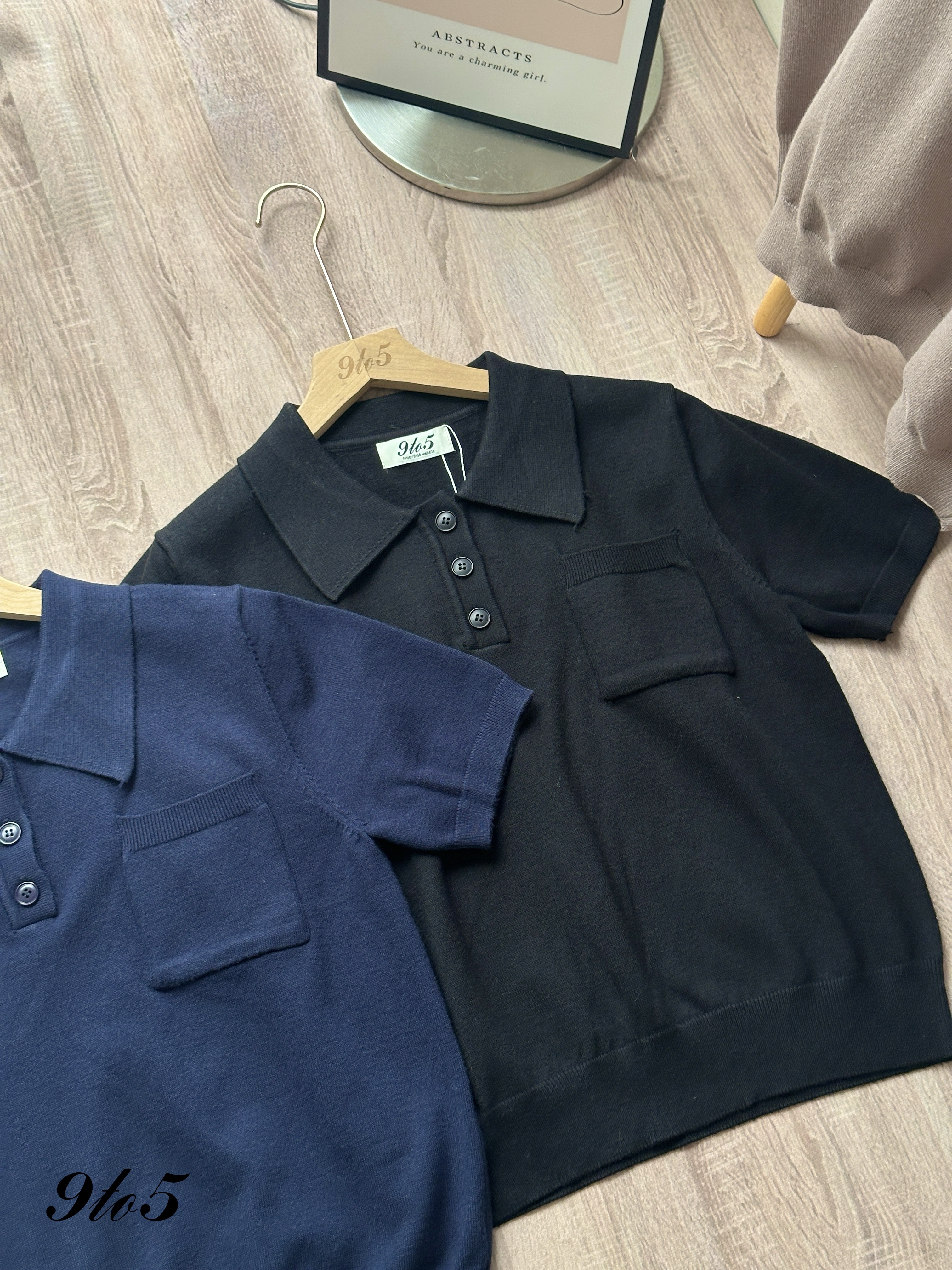 T4332 Knit Polo Tee - 4 Colors 