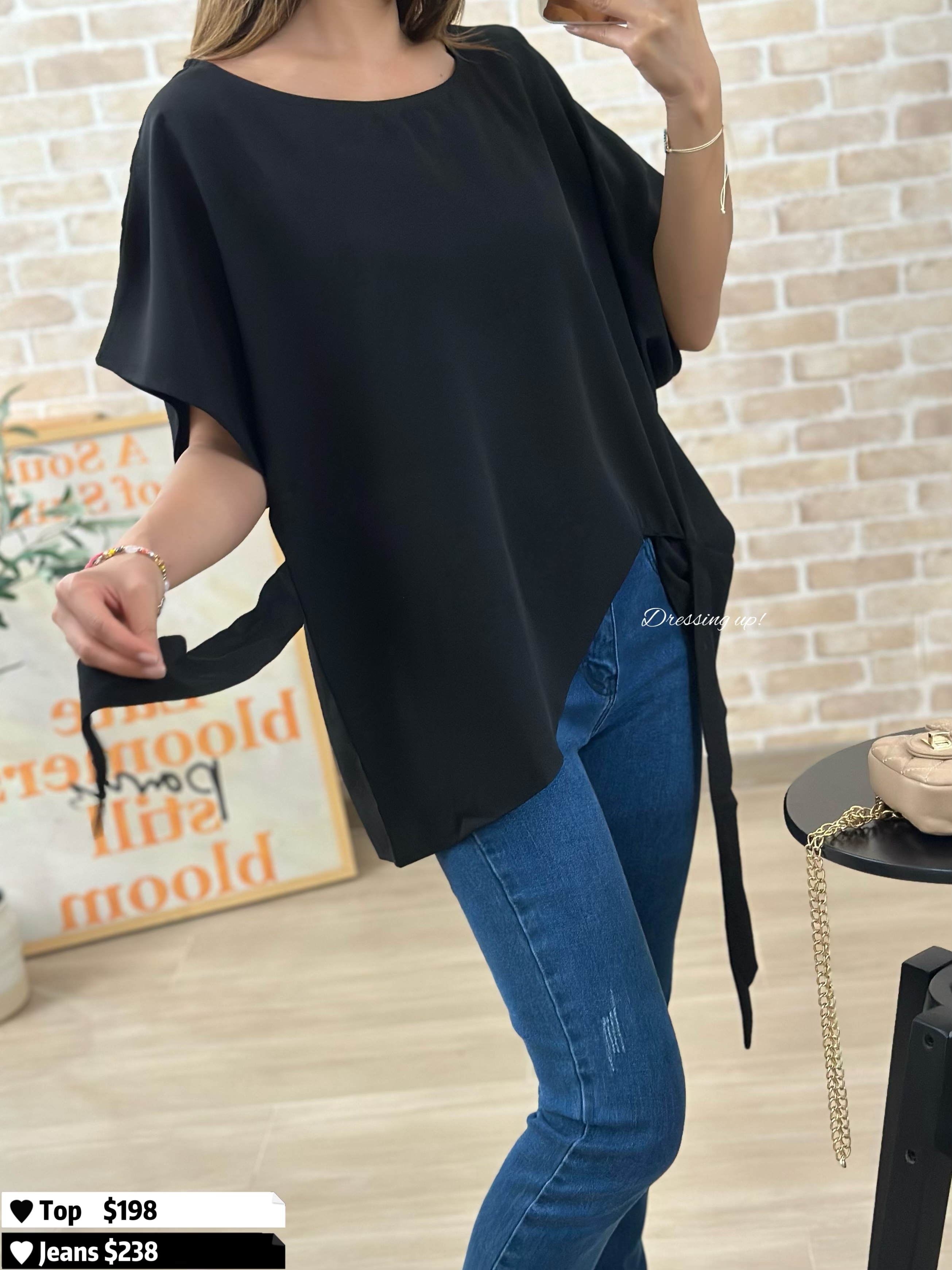 顯瘦皇牌｜綁結雪紡上衣