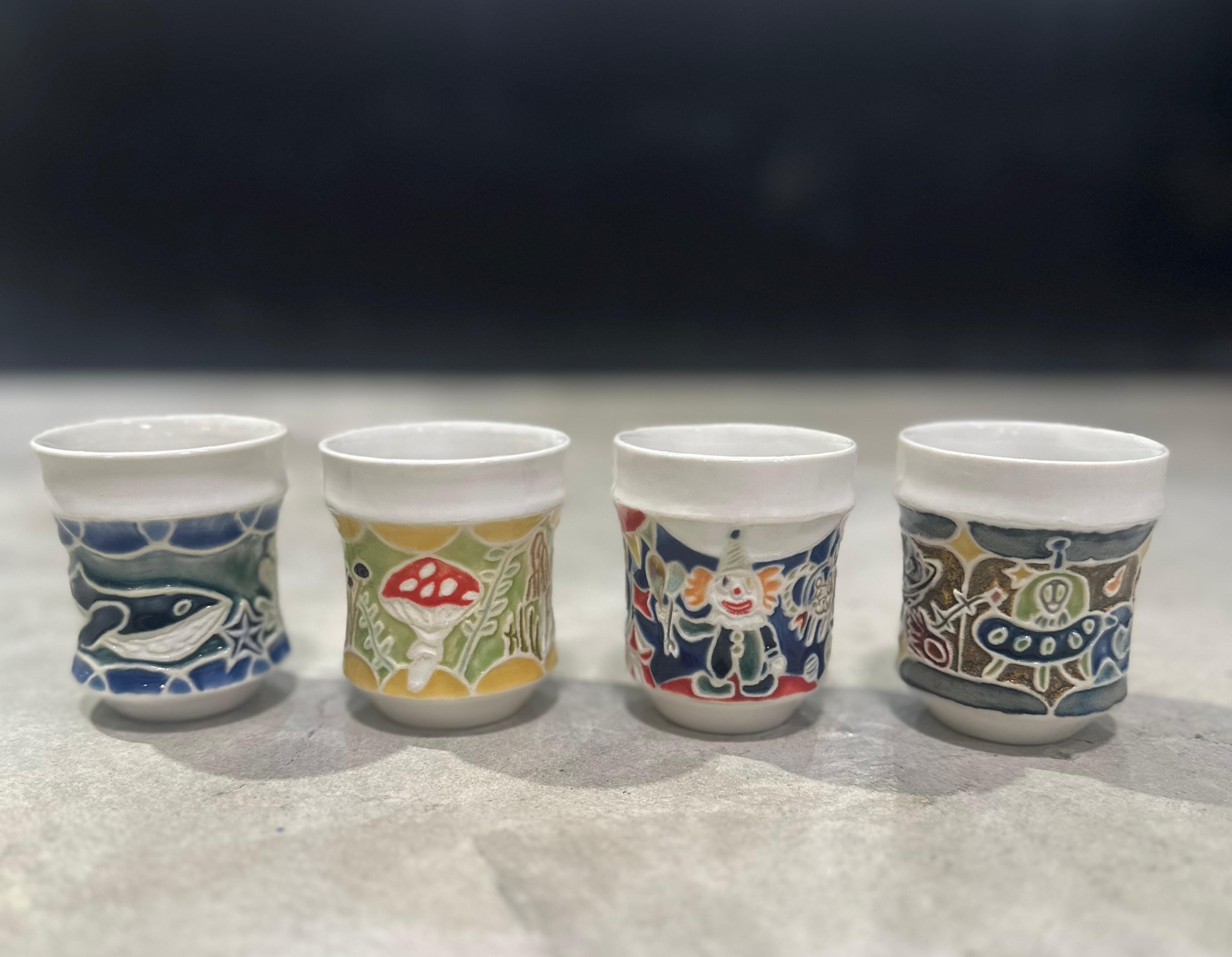 CeramicL - Illustrated Porcelain Cup series