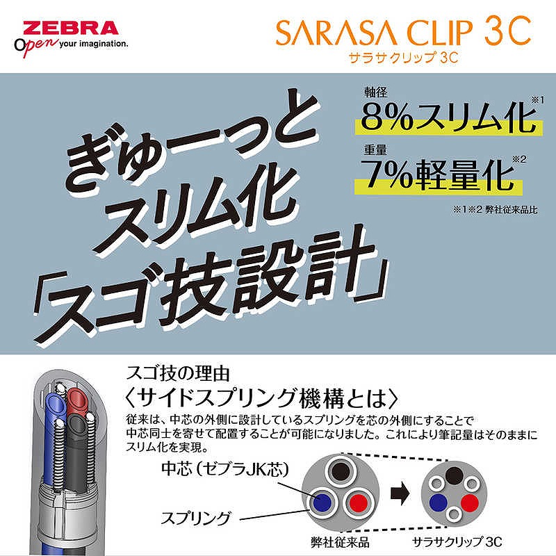 現貨｜Pokemon 耿鬼 GANGAR No.094 日本製 Zebra SARASA CLIP 3C 0.5mm 3色啫喱筆 (J3J5-PO-PU)