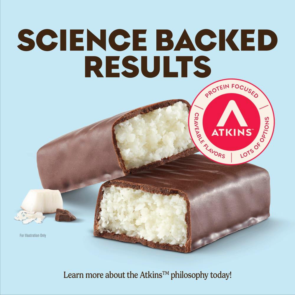 澳洲 Costco直送 │Atkins Endulge 巧克力、椰子和焦糖堅果棒 740g (20條裝)