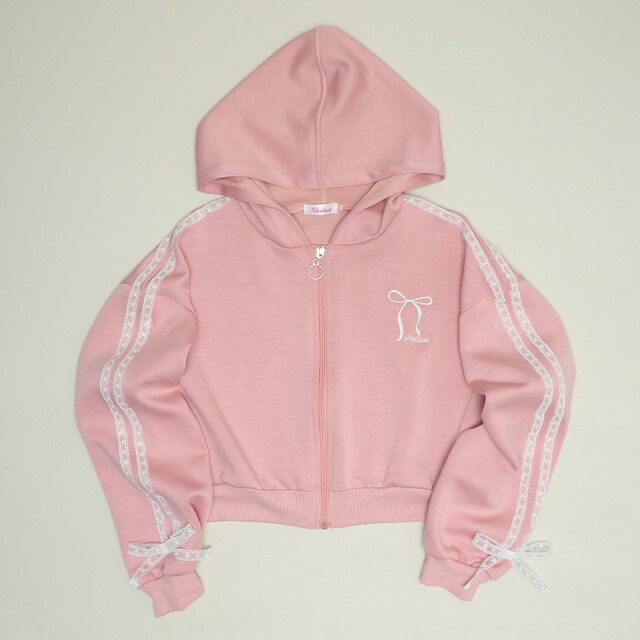 🆕【⭐訂購⭐】 🇯🇵日本直送🌀PINKHUNT 少女 蕾絲 刺繡 短身 連帽外套［3款選］🌀[ELCA-0042][260313]