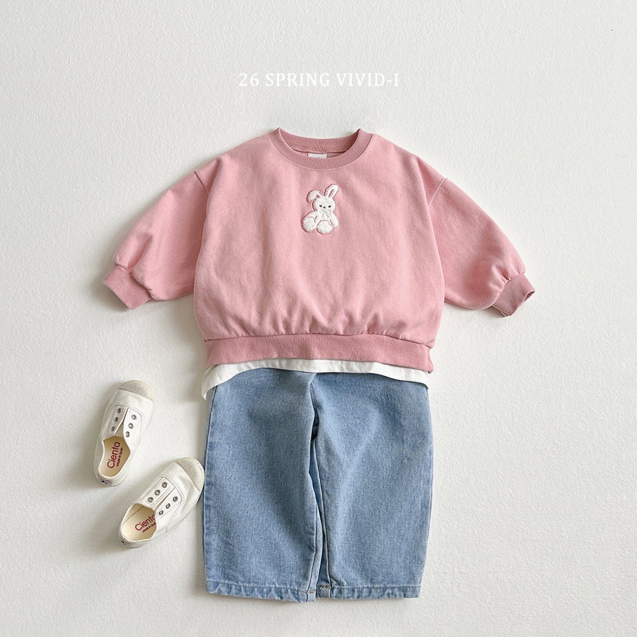 🌸預訂 韓國直送🌸🇰🇷VIVIDI三色動物刺繡貼花寬鬆衛衣