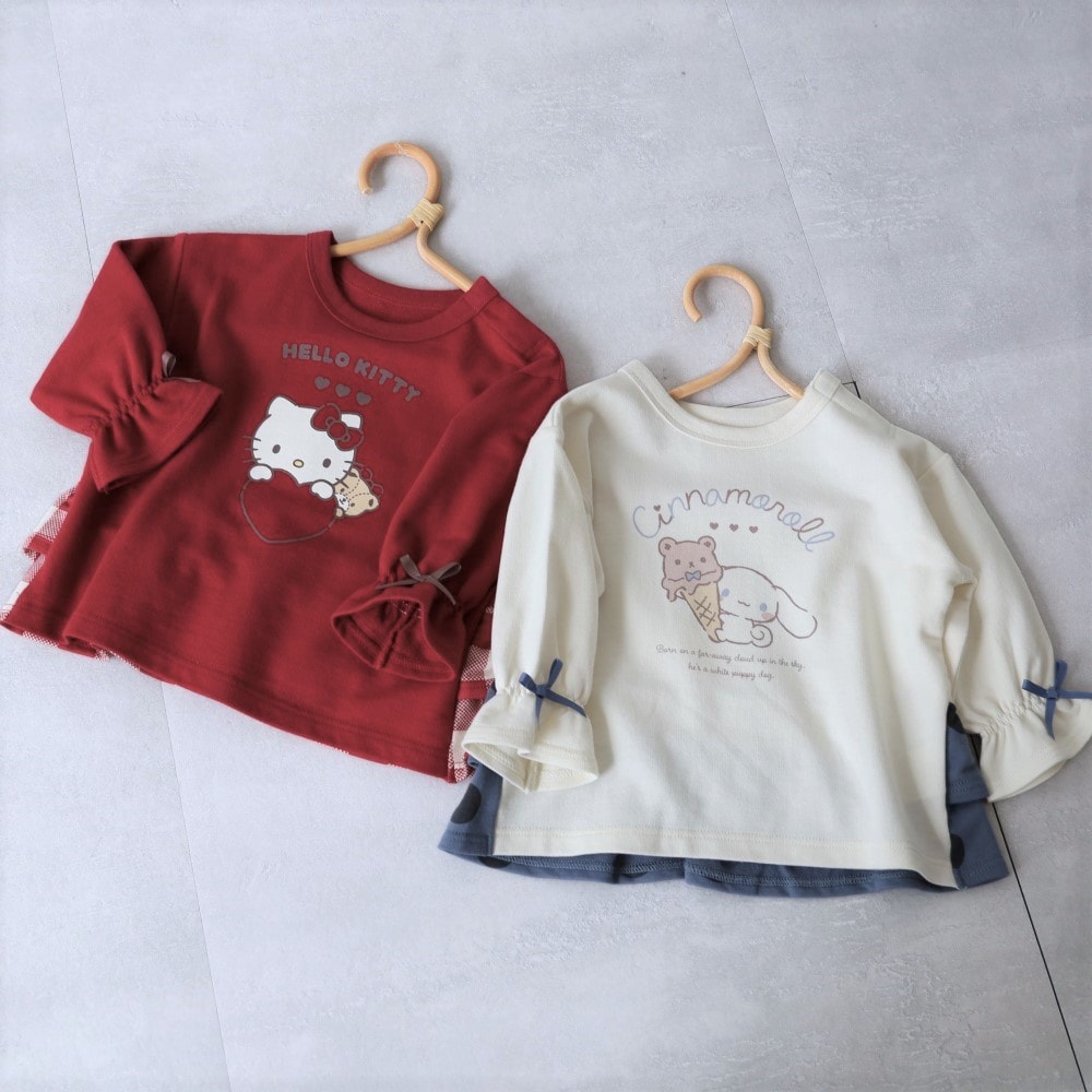 🆕【⭐訂購⭐】🇯🇵日本直送 🌀 #Sanrio 後背荷葉邊 蝴蝶結袖口絨毛衛衣［2款選］🌀 [PLJA-0187] [261121]