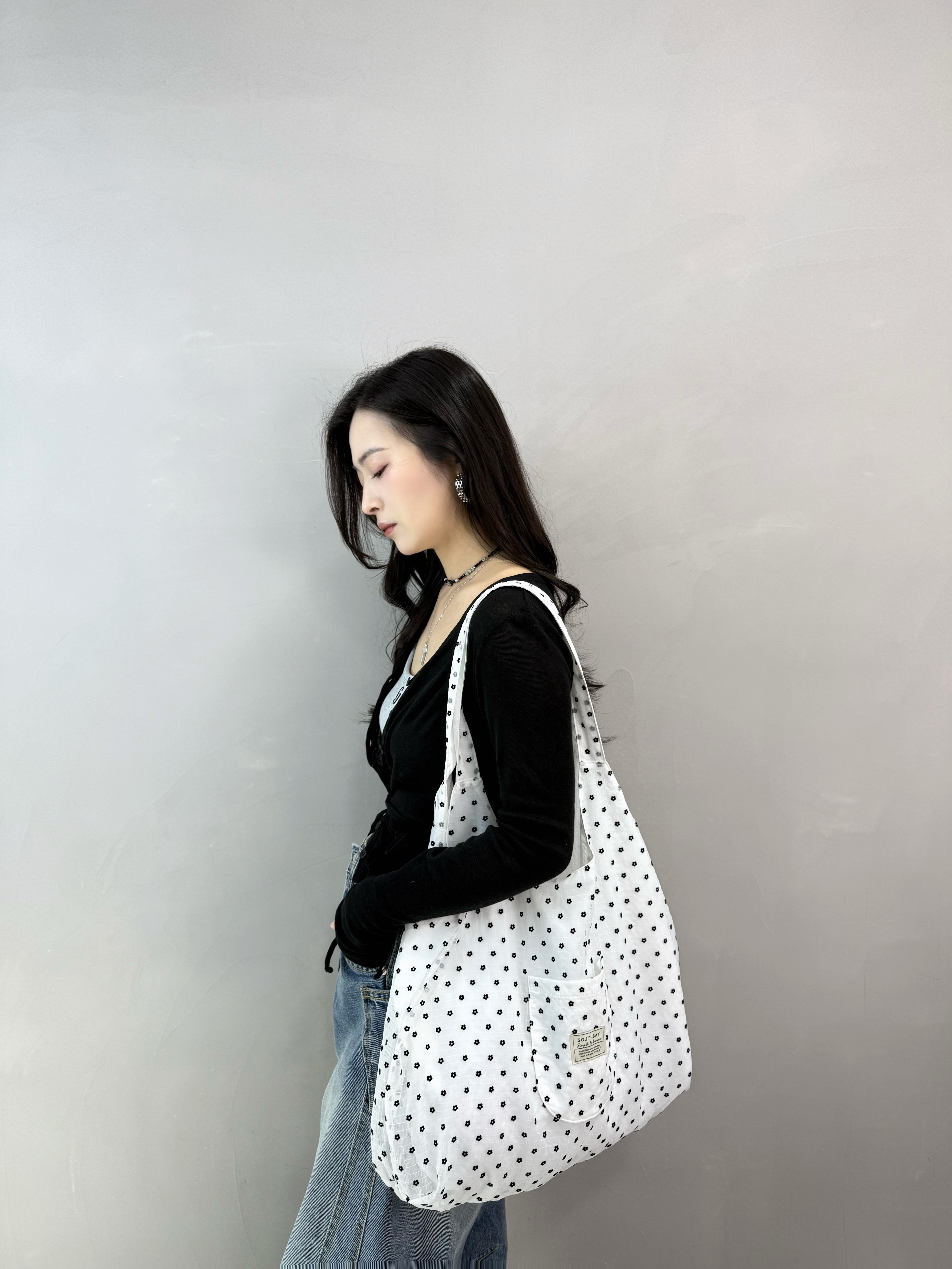 N69 花花雙面Shopping Bag