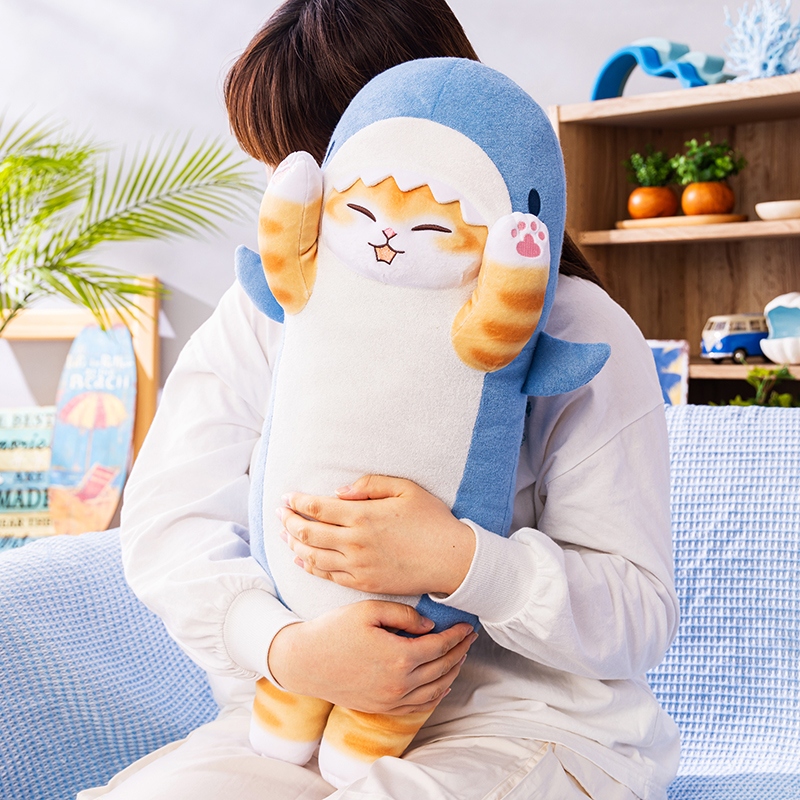 🌸 【預訂】Shark Cat Cushion - Mofusand Board Shark