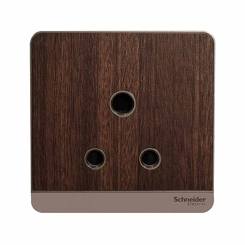 施耐德 AvatarOn 胡桃木 15A單蘇 插座