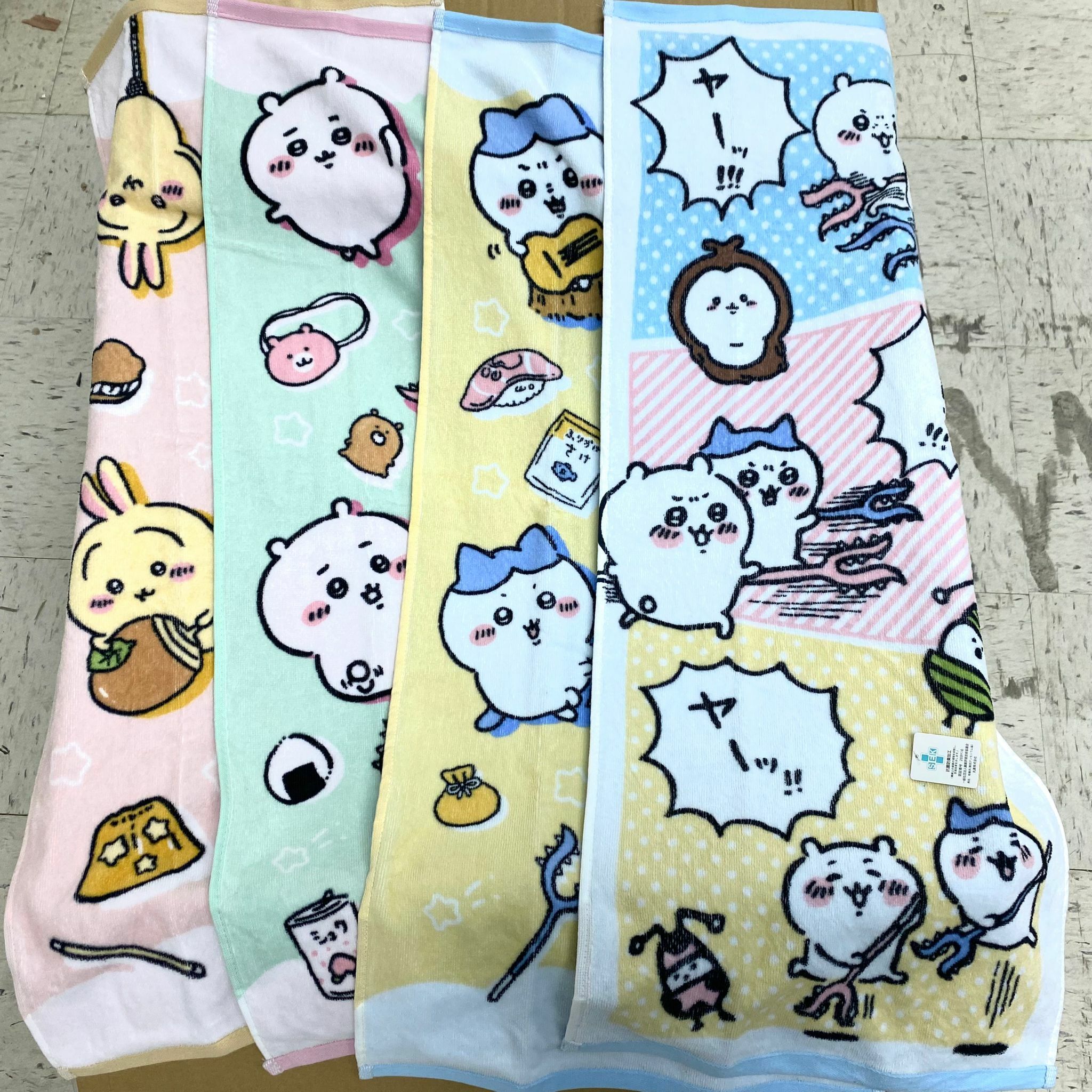 日本直送 Chiikawa 100%純棉抗菌消臭毛巾 - 1件 - 現貨