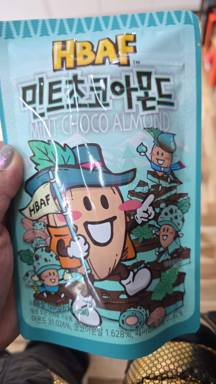 hbaf mint choco almond 120 g