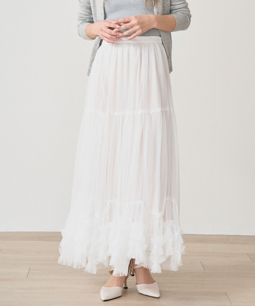 <JP> 超限量！薄紗 Ruffles 蓬蓬裙* 4色入 <預購>