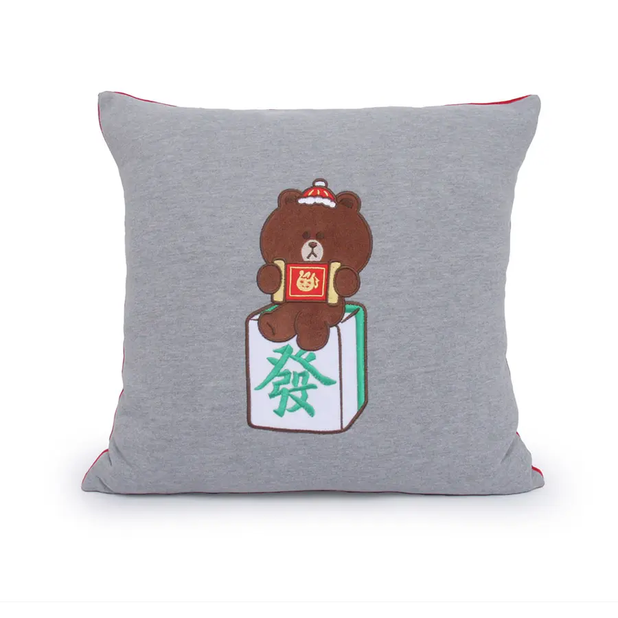 📦訂購 台灣代購 YVONNE COLLECTION x Line Friends Brown 熊大發財方形抱枕 