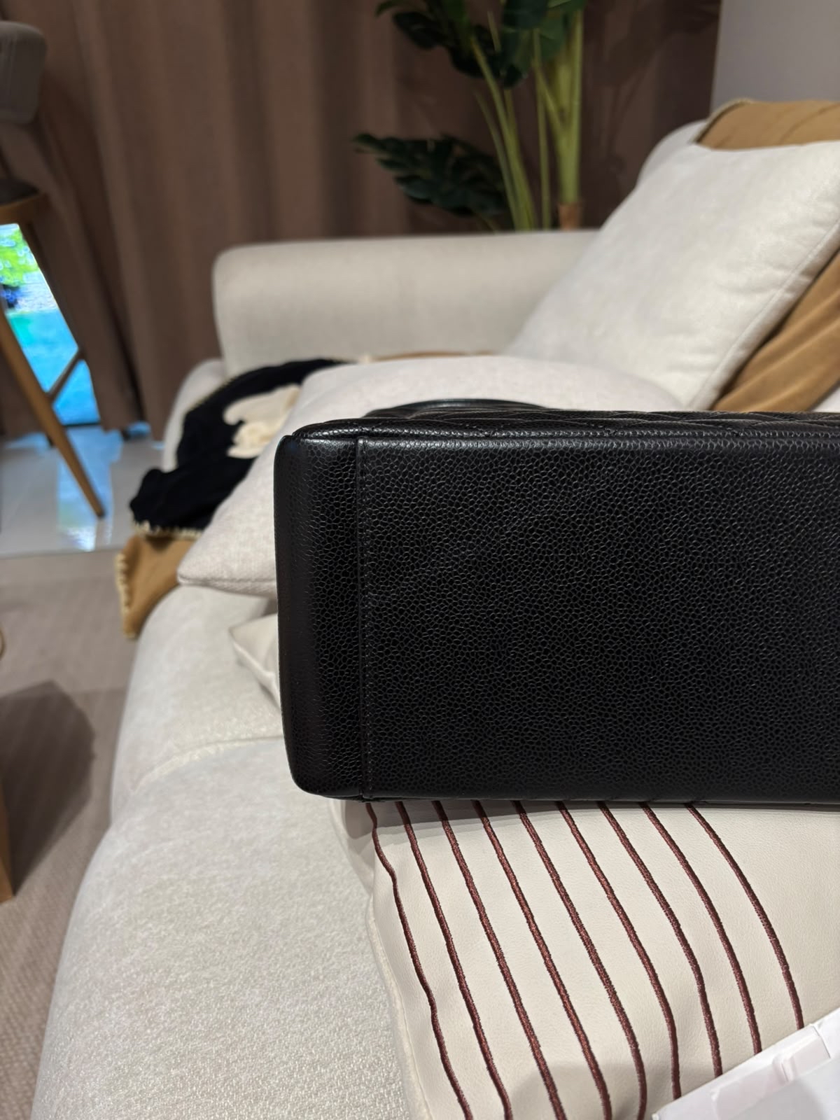 未使用品 Chanel GST Tote Bag 黑色荔枝牛皮金鏈 100%Authentic, unused未使用品 ✅收據✅20card✅Dust bag✅Box