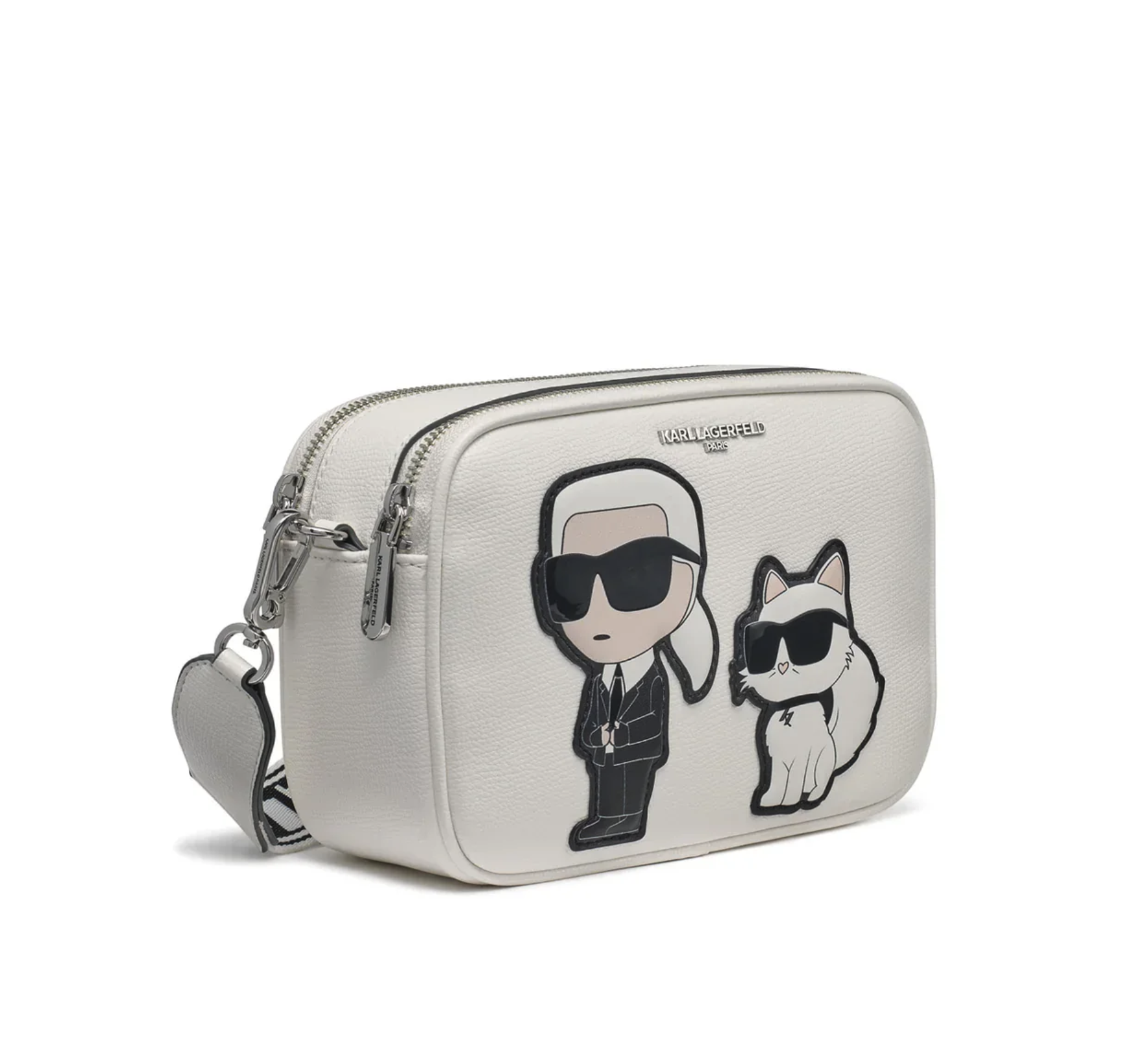 Karl Lagerfeld White Camera Bag 