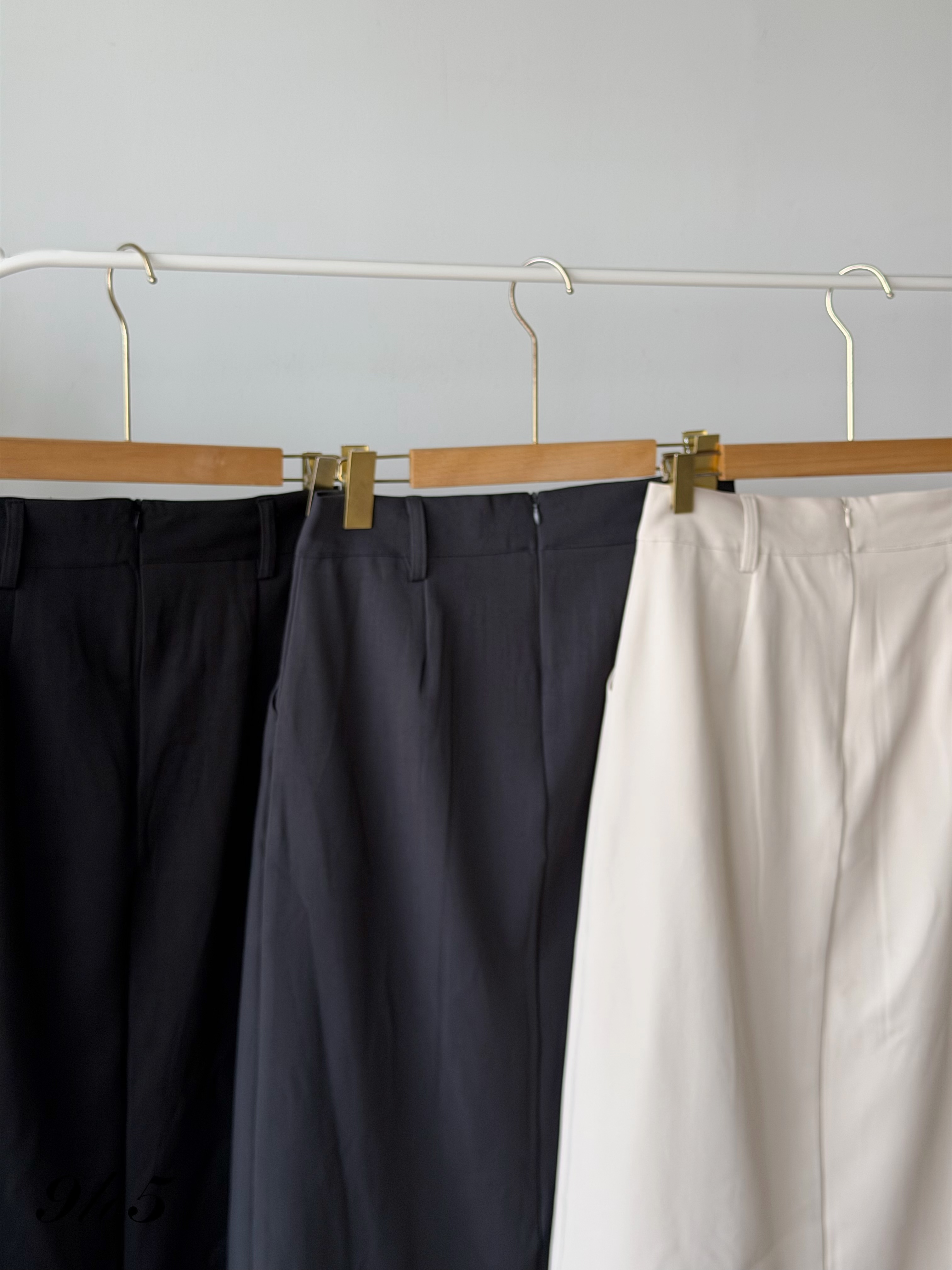 S2023 Long Pleated Straight Skirt - 3 Colors 