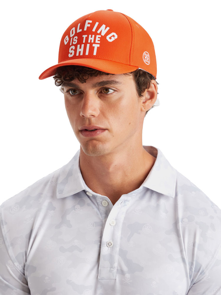 G/FORE GOLF IS THE S*** GOLF CAP - 橙