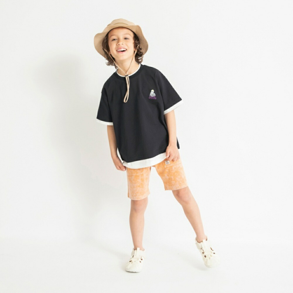 🆕【⭐訂購⭐】🌀 🇯🇵 日本直送🇯🇵 假2件層疊 刺繡 短袖TEE［2款選］🌀[ELCA-0235][260526]