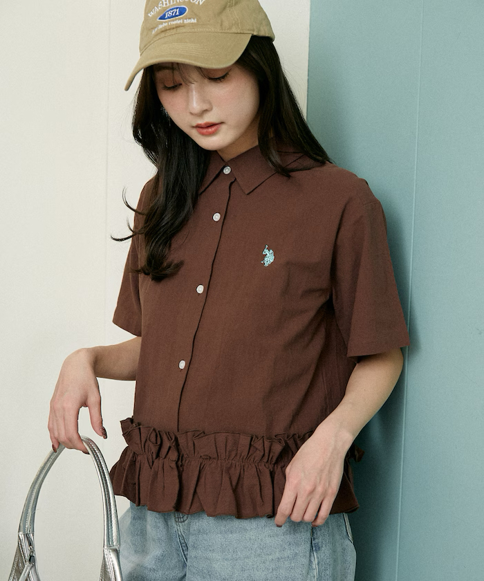 U.S. POLO ASSN荷葉邊恤衫